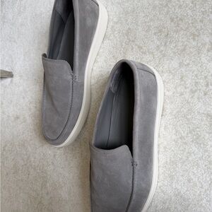 Grey slip on shoes men worn once